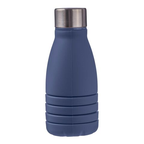 Faltbare Silikon-Trinkflasche 550 ml Erin Blau | ohne Werbeanbringung | Nicht verfügbar | Nicht verfügbar