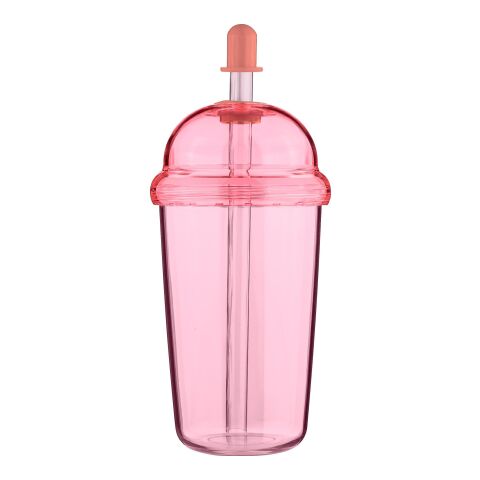 Werbeartikel Reisebecher Glow 500 ml – Rosa – mit Logo bedruckt