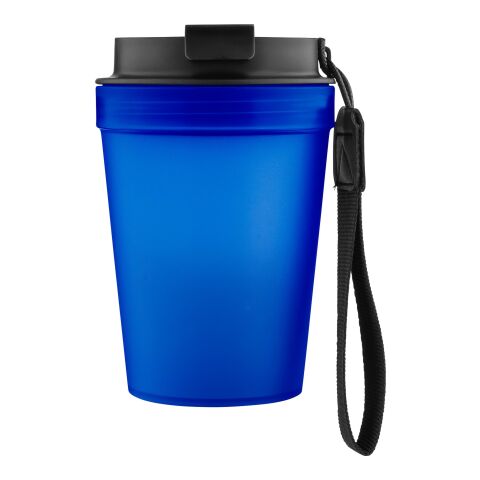 Werbeartikel Reisebecher Lush 350 ml – Blau – mit Logo bedruckt