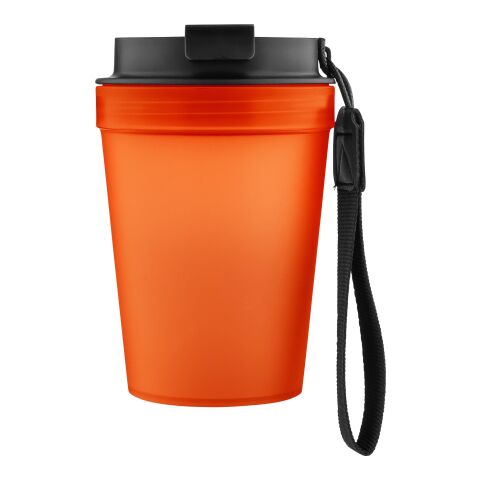 Werbeartikel Reisebecher Lush 350 ml – Orange – mit Logo bedruckt