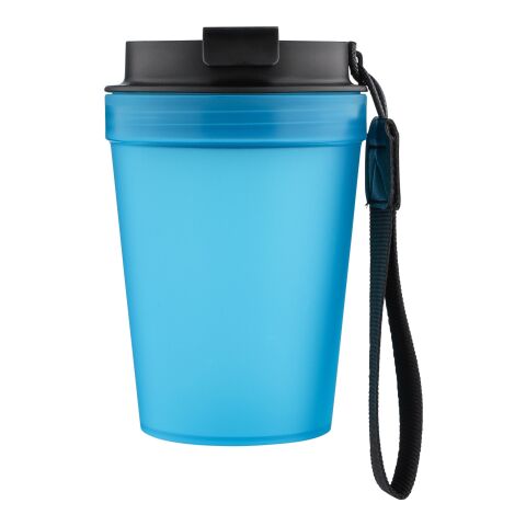 Werbeartikel Reisebecher Lush 350 ml – Hellblau – mit Logo bedruckt