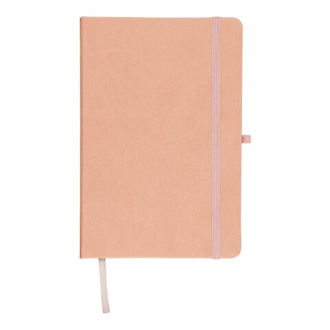 Nachhaltiger Werbeartikel Recyceltes Notizbuch A5 Bloom – Rosa – mit Logo bedruckt