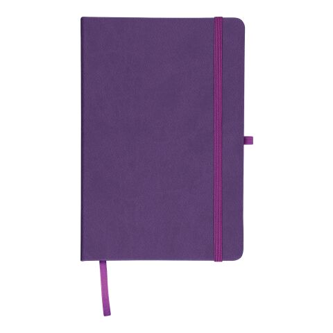 Nachhaltiger Werbeartikel Recyceltes Notizbuch A5 Bloom – Violett – mit Logo bedruckt