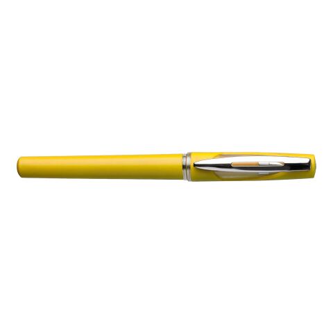 Werbeartikel ABS-Tintenstift Karin – Gelb – mit Logo bedruckt