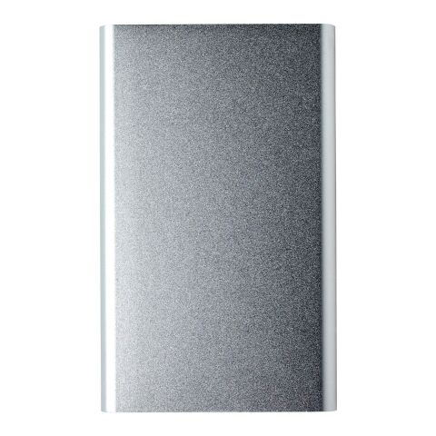 Werbeartikel Powerbank 'Blogger' aus Kunststoff – Silber – mit Logo bedruckt