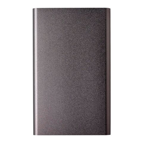 Werbeartikel Powerbank 'Blogger' aus Kunststoff – grau – mit Logo bedruckt