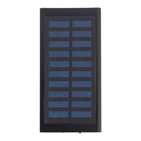 Werbeartikel Solar-Aufladegerät 'Sunlight' aus Kunststoff – Schwarz – mit Logo bedruckt