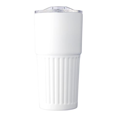 Recycelter doppelwandiger Trinkbecher aus Edelstahl (500 ml) Kael Weiß