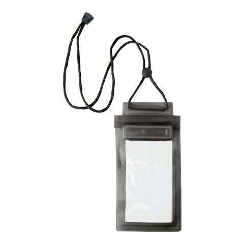 Werbeartikel Handyschutzhülle 'Easy', wasserdicht – Schwarz – mit Logo bedruckt