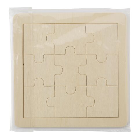 Neunteiliges Puzzle aus Holz