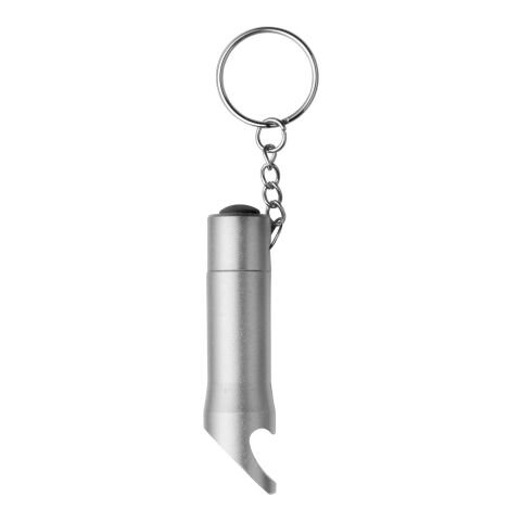 Werbeartikel LED-Lampe 'Keylight' aus Metall – Silber – mit Logo bedruckt