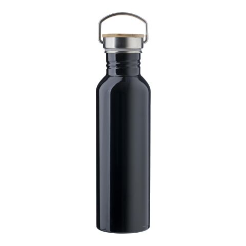 Edelstahl Trinkflasche Mohnblume Schwarz | ohne Werbeanbringung | Nicht verfügbar | Nicht verfügbar