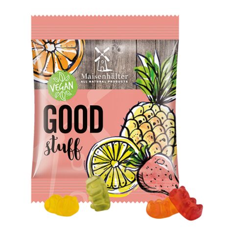 Minitüte, vegane Gummibärchen weiß | ohne Werbeanbringung