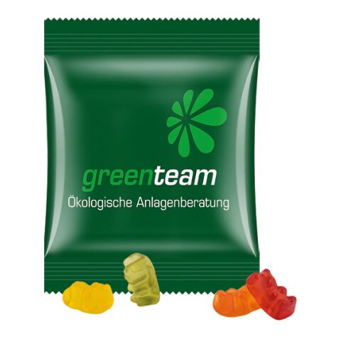 Minitüte, vegane Gummibärchen weiß | ohne Werbeanbringung | Kompostierbare Folie