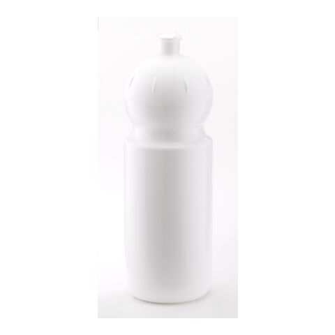 Bulb Flasche B1 500 ml Weiß | 1-farbiger Siebdruck | Ziehverschluss | Transparent