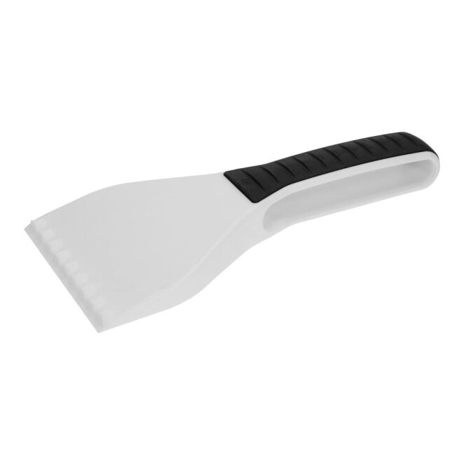 Werbeartikel Eiskratzer TopGrip - weiss - mit Logo bedruckt ergonomische Form mit Eisbrecher-Zacken robuster Eisschaber zum Enteisen