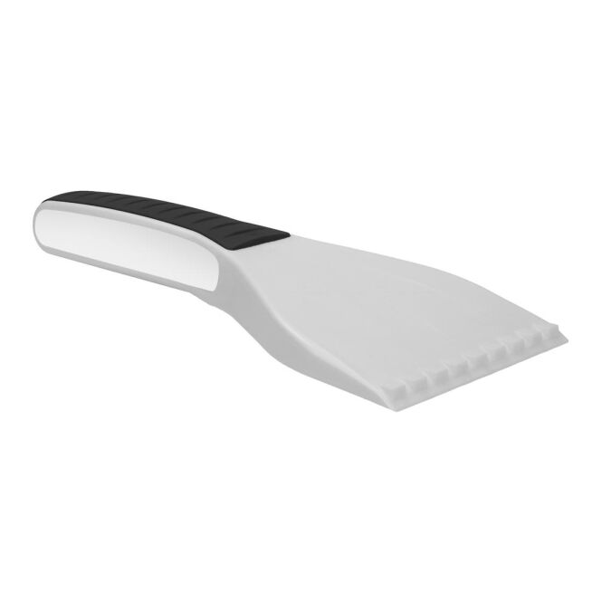 Werbeartikel Eiskratzer TopGrip - Digital Vision – weiss – mit Werbedruck, ergonomisch geformt zum schnellen Enteisen bei Frost