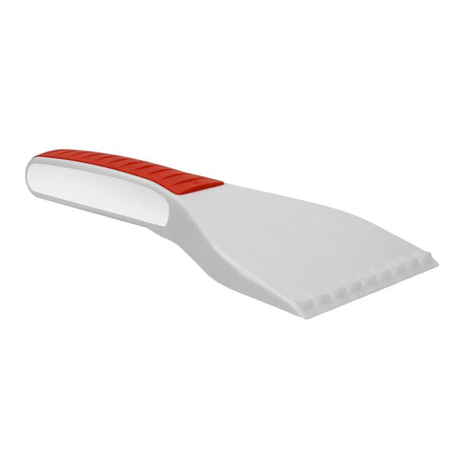Werbeartikel Eiskratzer TopGrip - weiss - mit Werbedruck, ergonomisch mit Anti-Rutsch-Griff, robuster Eisschaber zum schnellen Enteisen