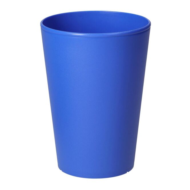 Werbeartikel Plastikbecher Turin – trend-blau – mit Logo bedruckt 0,4 l für Events & Festivals