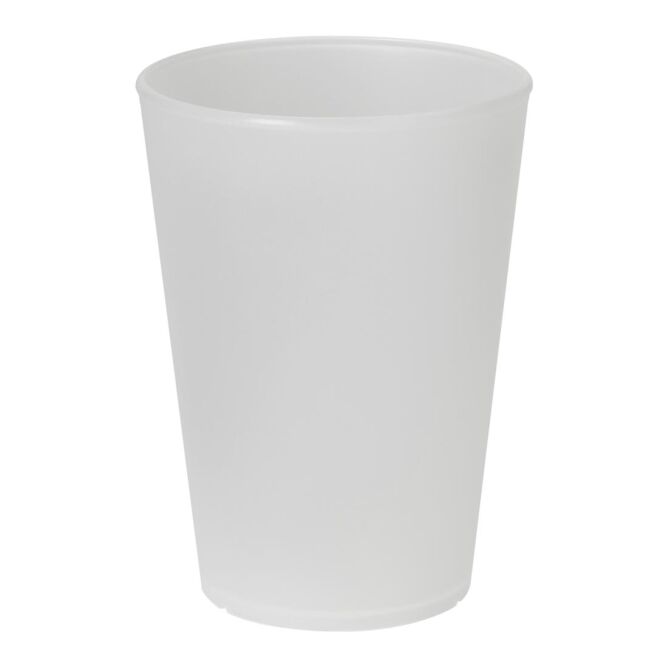 Werbeartikel Plastikbecher Turin – weiss – mit Logo bedruckt 0,4 l für Events & Festivals