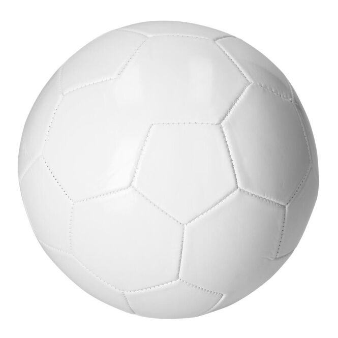 Werbeartikel Fussball Liga – weiss – mit Logo bedruckt, Größe 5, 280-300g, PVC, ideal als Werbemittel zur WM 2026