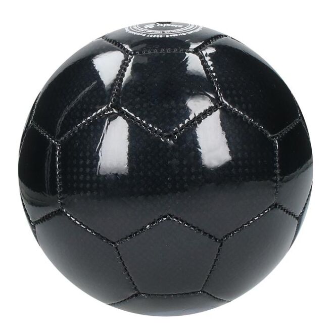 Werbeartikel Fussball Carbon – anthrazit – mit Logo bedruckt, Größe 2, 120-150g, 3-lagig, zur WM 2026 einsetzbar