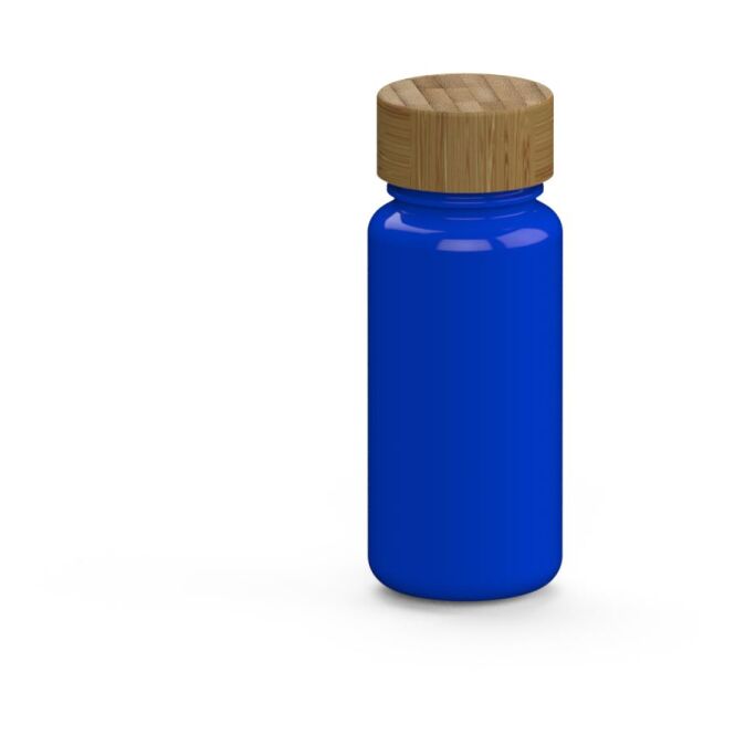 Sport-Werbemittel Trinkflasche Natural – trend-blau – mit Logo bedruckt 400 ml aus Tritan BPA-frei auslaufsicher für Sportevents & Turniere