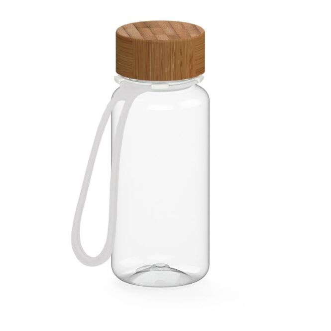 Werbeartikel Trinkflasche Natural – weiss – mit Logo bedruckt 400 ml Tritan nachhaltig BPA-frei auslaufsicher für Sportevents & Turniere