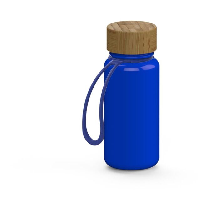 Werbeartikel Tritan Trinkflasche Natural – trend-blau – mit Logo bedruckt 400 ml BPA-frei nachhaltig für Sportevents & Turniere
