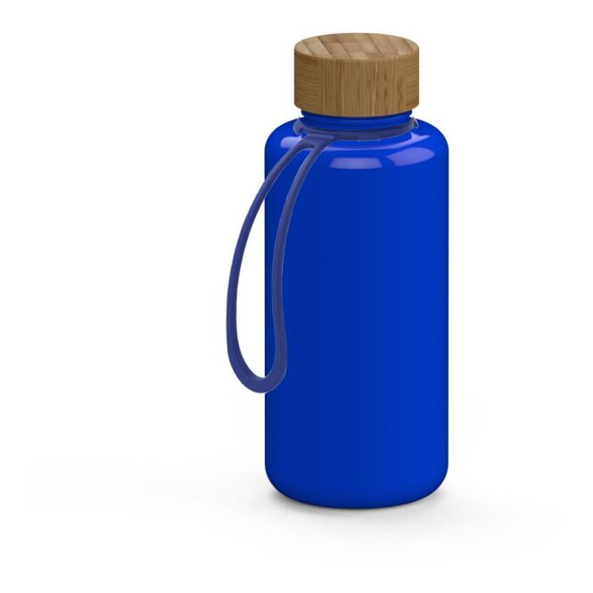 Werbeartikel Tritan Trinkflasche Natural – trend-blau – mit Logo bedruckt 1,0 l auslaufsicher BPA-frei nachhaltig für Sportevents