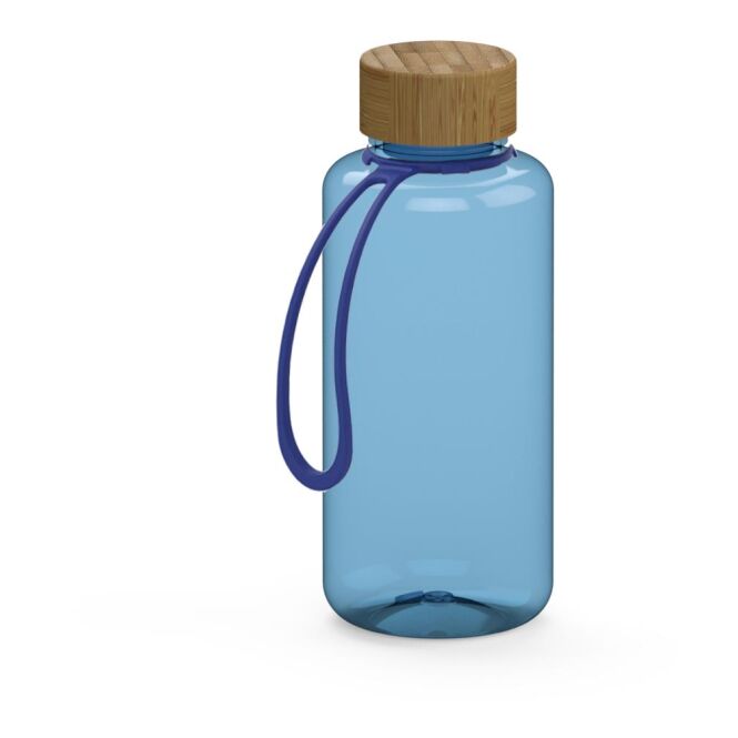 Sport-Werbemittel Trinkflasche Natural – trend-blau – bedruckbar 1,0 Liter Tritan BPA-frei auslaufsicher nachhaltig für Sportevents