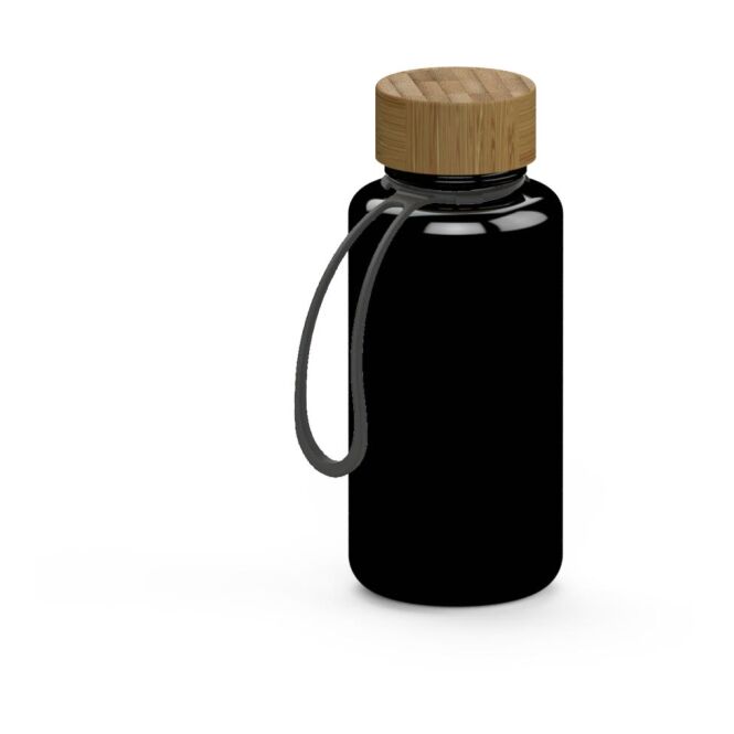Werbeartikel Tritan Trinkflasche Natural – schwarz – mit Logo bedruckt 700 ml nachhaltig auslaufsicher für Sportevents & Turniere