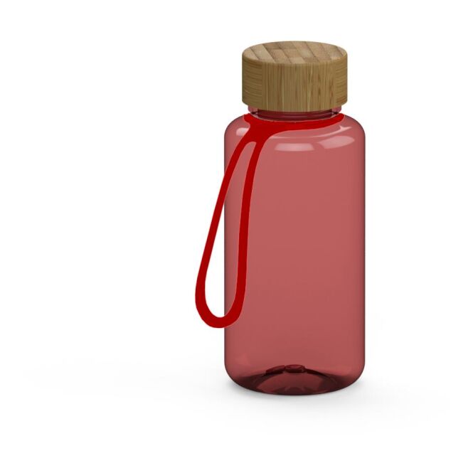 Werbeartikel Trinkflasche Natural – rot – mit Logo bedruckt 700 ml Tritan nachhaltig auslaufsicher für Sportevents & Turniere