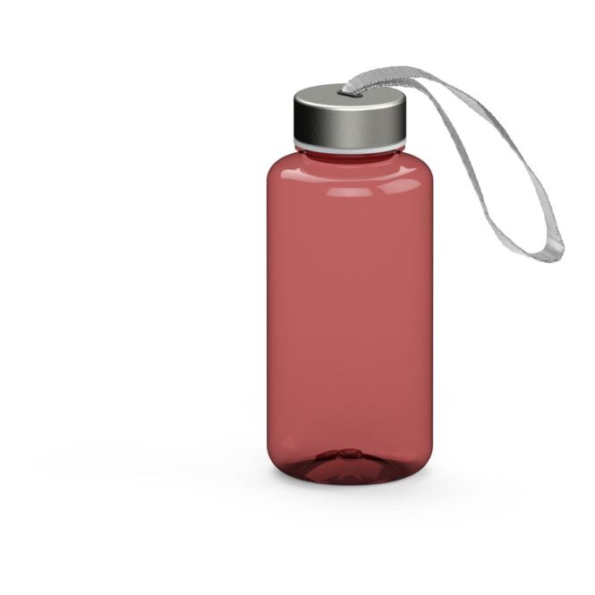 Werbeartikel Trinkflasche Pure – rot – mit Logo bedruckt 700 ml Tritan BPA-frei auslaufsicher mit Trageschlaufe für Sportevents & Turniere