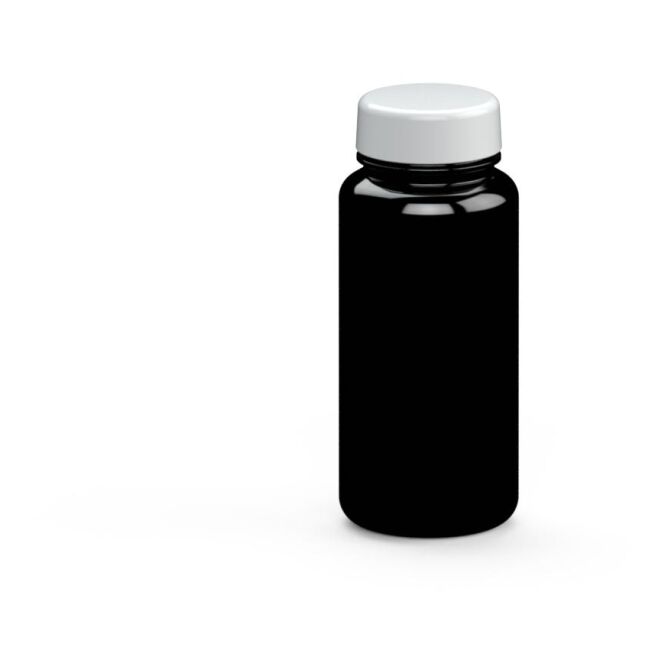 Werbeartikel Trinkflasche Refresh Tritan – schwarz – mit Logo bedruckt 400 ml auslaufsicher für Sportevents & Turniere