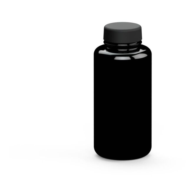Sport-Werbemittel Tritan Trinkflasche Refresh – schwarz – mit Logo bedruckt 700 ml BPA-frei auslaufsicher für Sportevents & Turniere