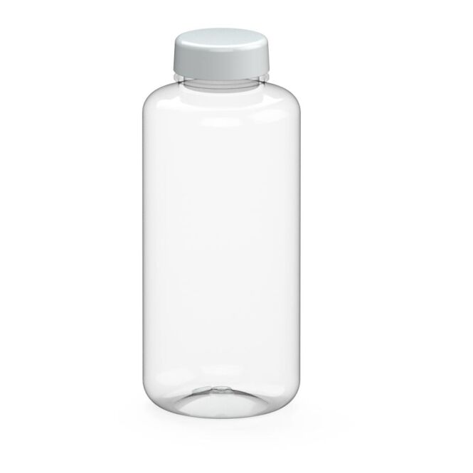 Werbeartikel Tritan Trinkflasche Refresh – weiss – mit Logo bedruckt 1,0 l BPA-frei auslaufsicher für Sportevents & Turniere