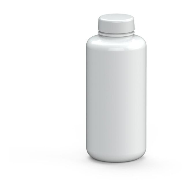 Sport-Werbemittel Trinkflasche Refresh – weiss – mit Logo bedruckt 1,0 l Tritan auslaufsicher für Sportevents & Turniere