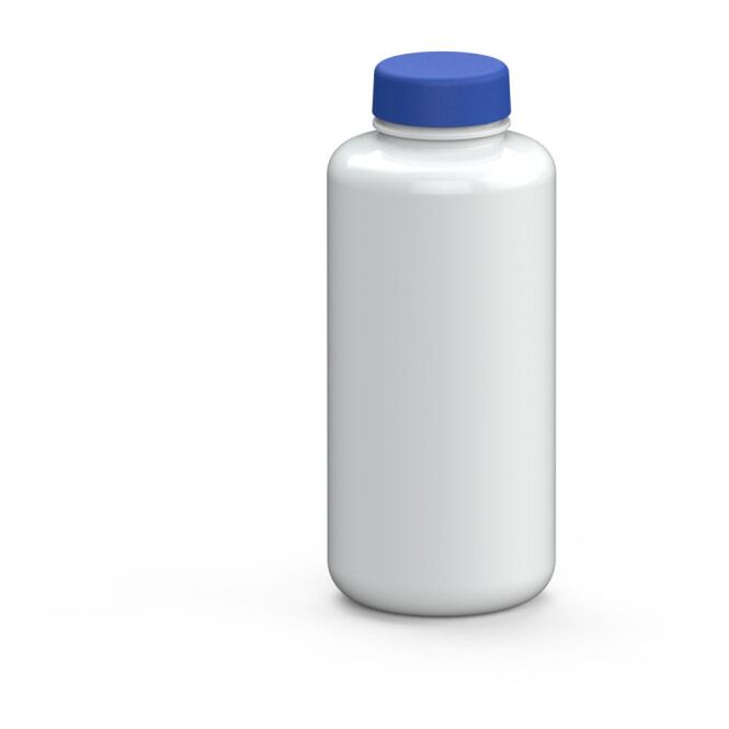 Werbeartikel Trinkflasche Refresh – weiss – bedruckbar 1,0 l Tritan auslaufsicher für Sportevents & Turniere