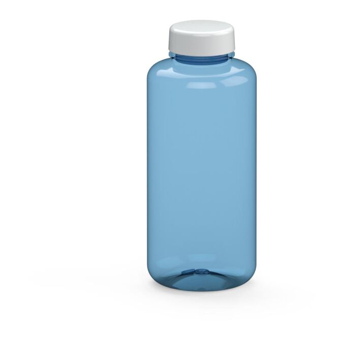 Sport-Werbemittel Trinkflasche Refresh – trend-blau – mit Logo bedruckt 1,0 l Tritan auslaufsicher für Sportevents & Turniere