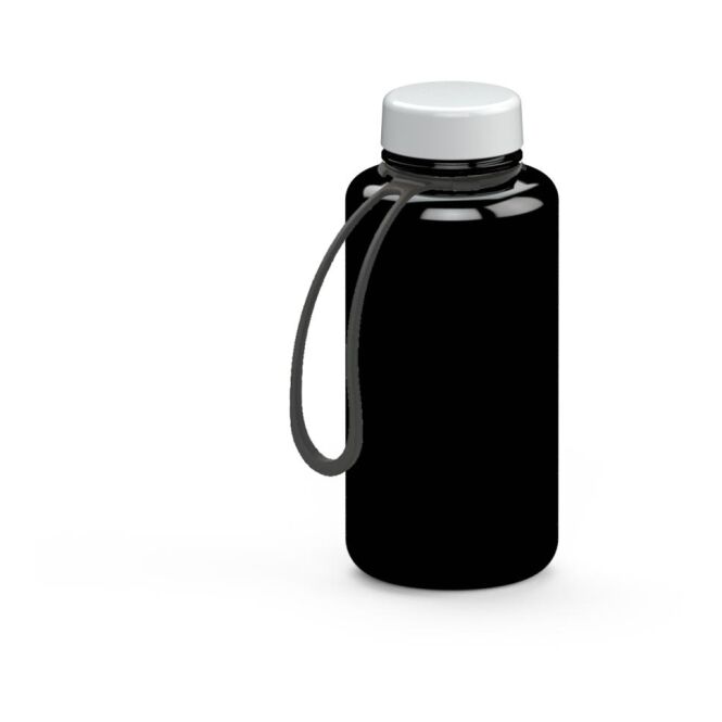 Werbeartikel Tritan Trinkflasche Refresh – schwarz – mit Logo bedruckt 700 ml BPA-frei auslaufsicher für Sportevents & Turniere