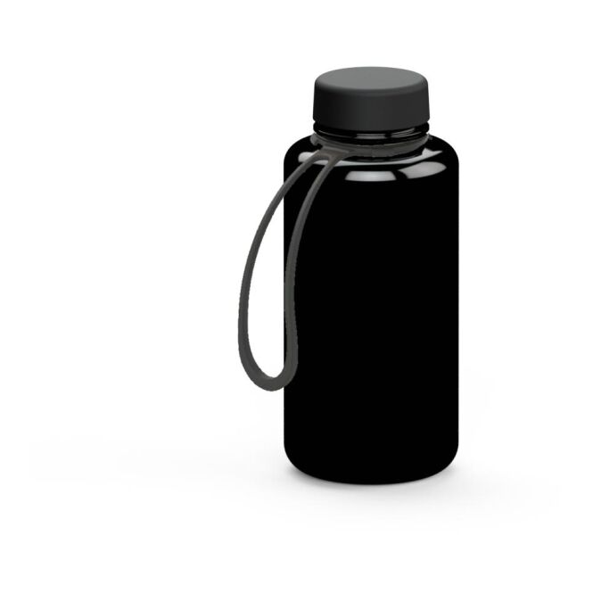 Werbeartikel Trinkflasche Refresh – schwarz – mit Logo bedruckbar 700 ml Tritan BPA-frei auslaufsicher für Sportevents & Turniere