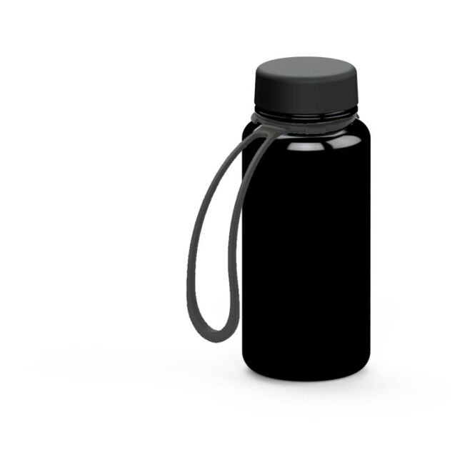 Sport-Werbemittel Tritan Trinkflasche Refresh – schwarz – mit Logo bedruckbar 400 ml auslaufsicher für Sportevents & Turniere