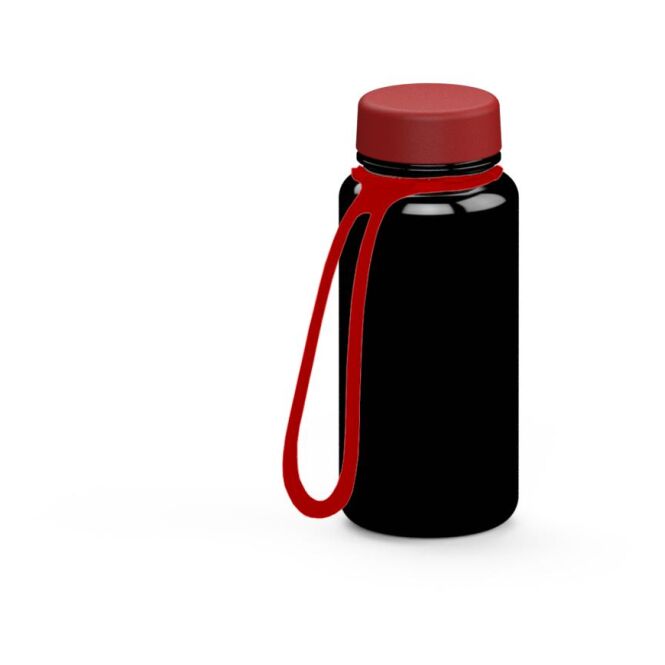 Sport-Werbemittel Tritan Trinkflasche Refresh – schwarz – mit Logo bedruckt 400 ml BPA-frei auslaufsicher für Sportevents & Turniere