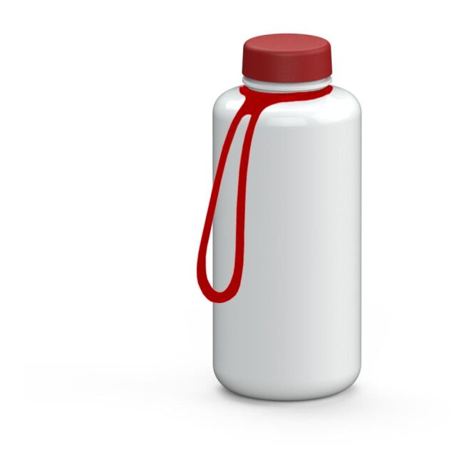 Werbeartikel Tritan Trinkflasche Refresh – weiss – mit Logo bedruckt 1,0l auslaufsicher für Sportevents & Turniere