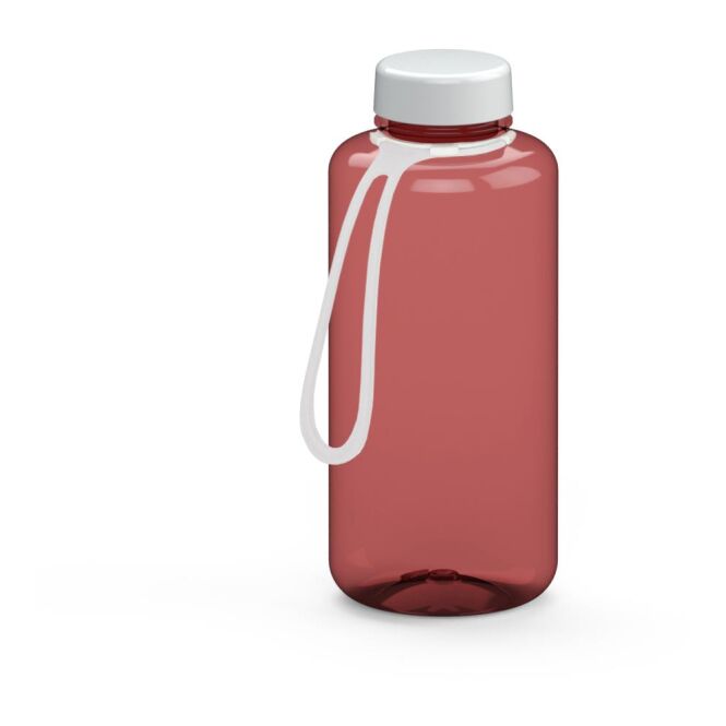 Werbeartikel Tritan Trinkflasche Refresh – rot – mit Logo bedruckt 1,0 l BPA-frei auslaufsicher für Sportevents & Turniere