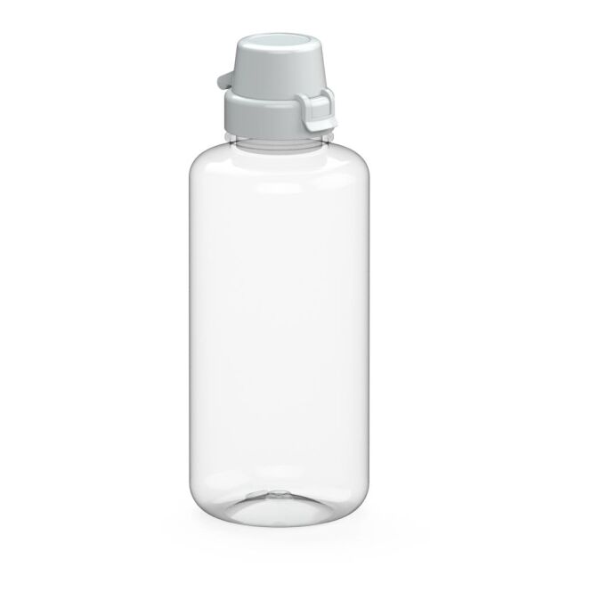 Streuartikel Trinkflasche School – weiss – bedruckbar 1,0 l Tritan für Sportevents & Turniere BPA-frei kindgerechter Verschluss