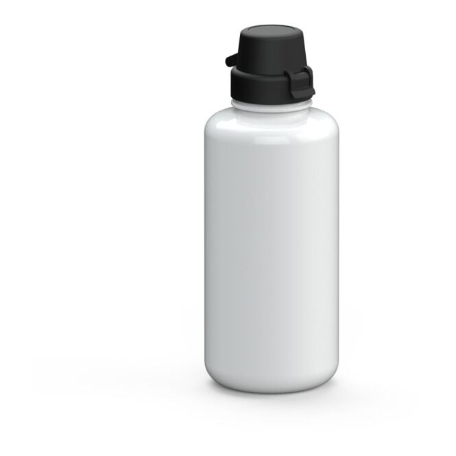 Giveaway Trinkflasche School – weiss – bedruckbar 1,0 l Tritan nachhaltig für Sportevents & Turniere