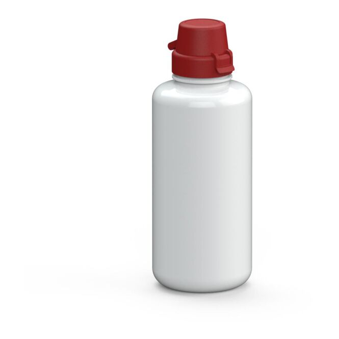 Streuartikel Tritan Trinkflasche School – weiss – bedruckbar 1,0 l BPA-frei für Sportevents & Turniere