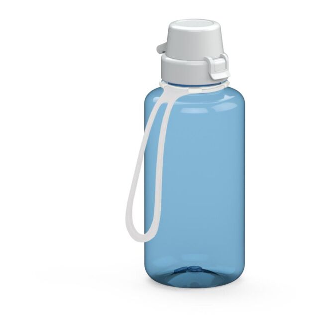 Sport-Werbemittel Tritan Trinkflasche School – trend-blau – mit Logo bedruckt 700 ml BPA-frei für Sportevents & Turniere